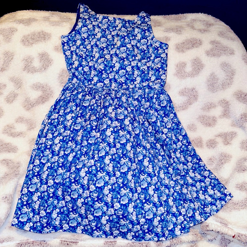 Floral Blue Dress